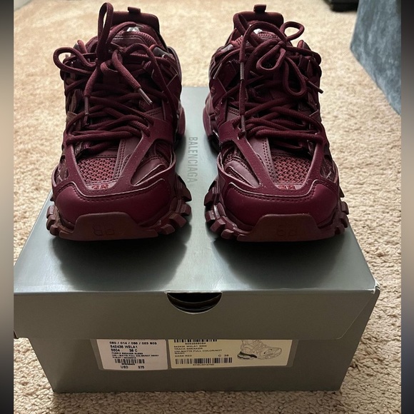 Balenciaga Track 2 Maroon Sneakers - Picture 2 of 6